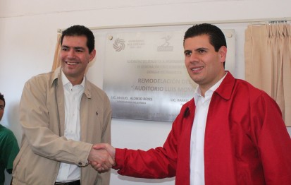 INAUGURAN MUNICIPIO Y ESTADO NUEVO AUDITORIO LUIS MOYA EN GUADALUPE