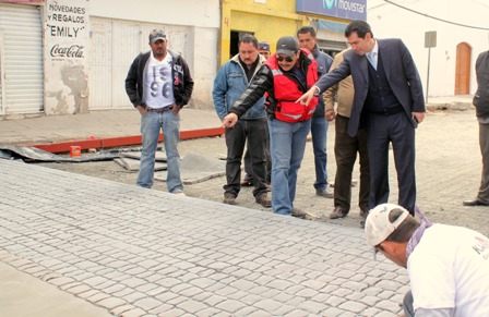 REANUDA MUNICIPIO OBRAS HIDRÁULICAS Y DE IMAGEN URBANA EN ZONA CENTRO