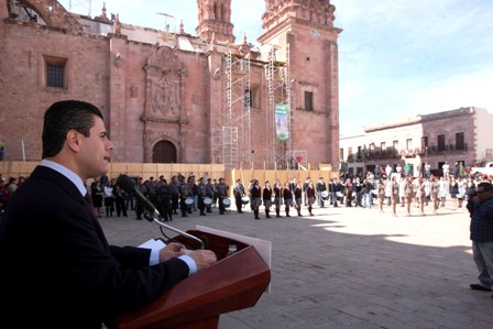 EL HOMENAJE A LA BANDERA NACIONAL FORTALECE NUESTRA IDENTIDAD COMO ZACATECANOS Y MEXICANOS: MAR