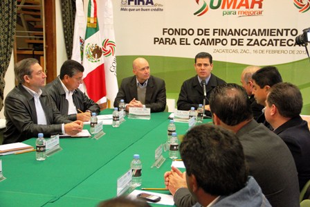 OTORGA FIRA CRÉDITOS POR 300 MDP AL CAMPO ZACATECANO