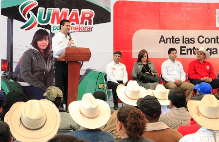 REALIZA MAR NOVENA ENTREGA DE RECURSOS PARA EL CAMPO