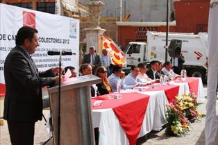 ENTREGA MAR CAMIONES RECOLECTORES DE BASURA A SEIS MUNICIPIOS Y VEHÍCULOS CONTRA INCENDIOS