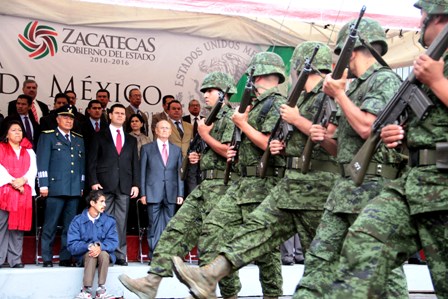 PRESENCIA MAR DESFILE CONMEMORATIVO DEL CCII ANIVERSARIO DE LA INDEPENDENCIA NACIONAL