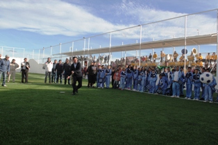 ENTREGA MUNICIPIO DE GUADALUPE CAMPO DE FÚTBOL A HABITANTES DE ZÓQUITE.