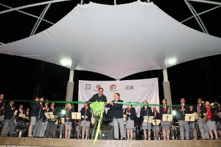 ALCALDE INAUGURA VELARIA PLAZA DE LA REPÚBLICA