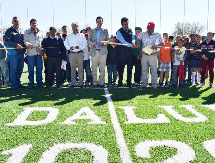 INAUGURA RAFAEL FLORES UNIDADES DEPORTIVAS DE EL BORDO Y LOMAS DE GUADALUPE