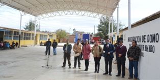 ENTREGA ALCALDE ROBERTO LUÉVANO INFRAESTRUCTURA EDUCATIVA EN EL BORDO