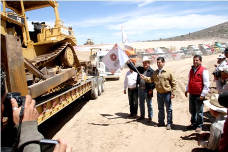 ARRANCAN MAR Y DIRECTOR DE LA CONAZA PROGRAMA ESTATAL DE CONSTRUCCIÓN DE BORDOS DE ABREVADERO