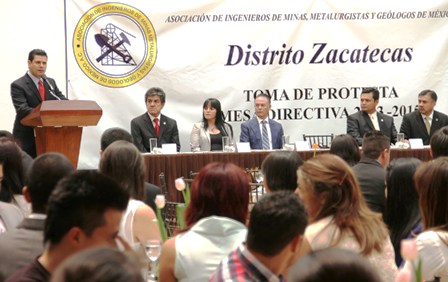 TOMA PROTESTA MAR A LA MESA DIRECTIVA DE LA ASOCIACIÓN MINERA EN ZACATECAS