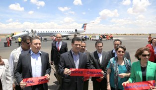 PARTICIPA MAR EN INAUGURACIÓN DE VUELO DALLAS-ZACATECAS