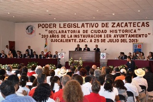 CONMEMORAN EL BICENTENARIO DEL MUNICIPIO DE OJOCALIENTE