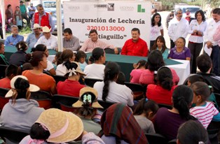 ABREN LECHERÍAS LICONSA EN LAS COMUNIDADES DE TAPIAS DE SANTA CRUZ Y SANTIAGUILLO