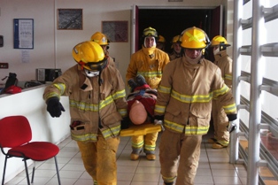 Participa cuerpo de Bomberos en ejercicios de coordinación con el aeropuerto internacional de  zacatecas