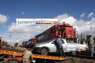 OTRO QUE LE QUISO GANAR AL TREN