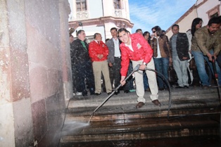 ARRANCA ALCALDE PROGRAMA “LIMPIEZA DE CANTERA” EN CENTRO HISTÓRICO