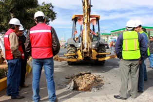 Inician trabajos de rehabilitación de calles de la zona centro de Fresnillo