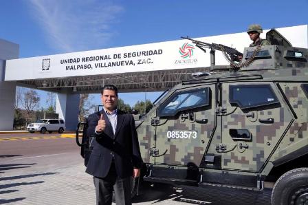INAUGURA MAR UNIDADES REGIONALES DE SEGURIDAD EN SOMBRERETE Y MALPASO