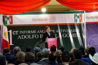 Rinde primer informe de actividades el diputado Adolfo Bonilla
