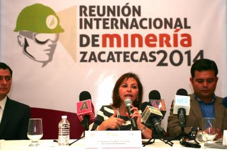 ANUNCIA PATRICIA SALINAS ENCUENTRO INTERNACIONAL DE MINERÍA 2014 EN ZACATECAS