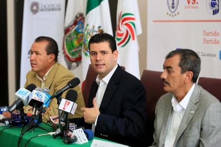 ANUNCIA GOBERNADOR COPA DE FUTBOL CENTENARIO DE LA TOMA DE ZACATECAS