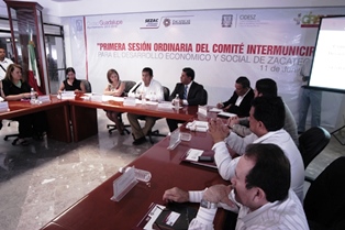 SESIONA EN GUADALUPE COMITÉ INTERMUNICIPAL PARA EL DESARROLLO ECONÓMICO, SOCIAL Y TURÍSTICO DE ZACATECAS