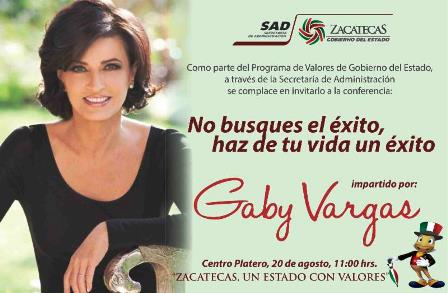 INVITA GODEZAC A CONFERENCIA MOTIVACIONAL DE GABY VARGAS