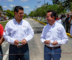 Entrega Gobernador y Alcalde obra de Rehabilitación de La Calzada de Los Milagros