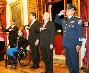 PARTICIPA CARLOS PEÑA EN ACTOS CÍVICOS DE LAS FIESTAS PATRIAS