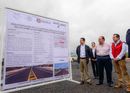 INAUGURAN OBRAS POR 606 MDP EN INFRAESTRUCTURA CARRETERA PARA  FRESNILLO