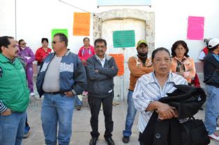 Encabeza SUTSEMOP Bloque de Resistencia en Villa González Ortega