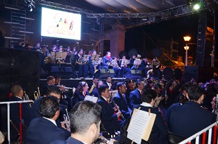 DESPIDE BANDA DEL ESTADO,  FERIA DE CALERA 2014