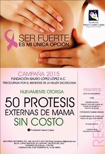 DONARÁN PRÓTESIS EXTERNAS DE MAMA