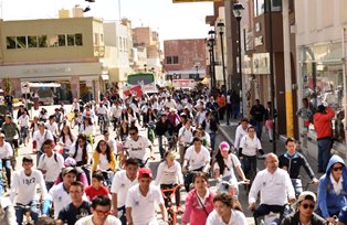 CELEBRAN DÍA MUNDIAL DEL AGUA CON PASEO CICLISTA