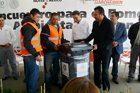 RECIBE CALERA CONTENEDORES DE BASURA