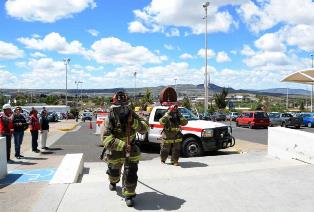 FOMENTAN CON SIMULACRO DE INCENDIO CULTURA DE LA PREVENCIÓN