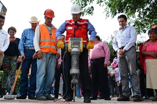 INICIAN OBRAS DE REMODELACIÓN DE PLAZA PÚBLICA EN SAN JERÓNIMO