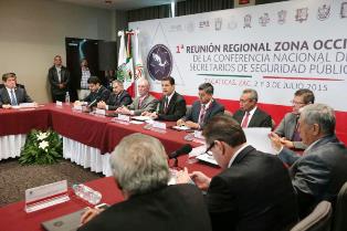 INAUGURA MAR PRIMER REUNIÓN REGIONAL ZONA OCCIDENTE DE LA CONFERENCIA NACIONAL DE SECRETARIOS DE SEGURIDAD PÚBLICA