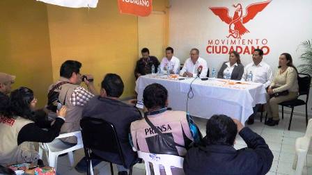 MOVIMIENTO CIUDADANO, VA SÓLO EN EL PROCESO ELECTORAL DEL 2016.