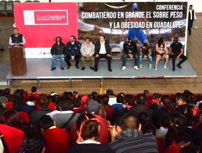 REALIZAN CONFERENCIA PARA EL COMBATE A LA OBESIDAD Y SOBREPESO EN  GUADALUPE