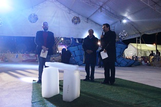 Entrega Torres pavimentación de calles en Tayahua