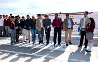 INAUGURA GDH CANCHA DE USOS MÚLTIPLES Y AULA EN EL CECYTEZ PLANTEL PLATEROS
