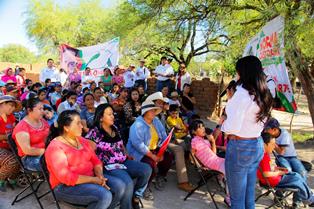 Los compromisos de Lupita Medina con los Colonos de El Orito son confiables.