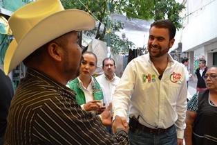 Candidatos del PRI se comprometen con el comercio de Fresnillo