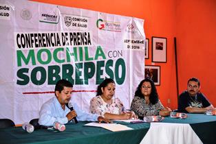 PRESENTAN PROYECTO “NO A MOCHILA CON SOBREPESO”