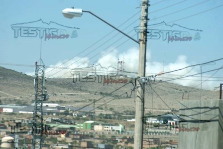 SE INCENDIA EL TIRADERO DE FRESNILLO