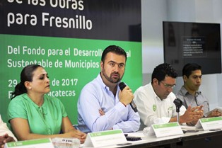 PRESENTA HARO DE LA TORRE PAQUETE DE OBRAS PÚBLICAS PARA FRESNILLO CON UNA INVERSIÓN SUPERIOR A LOS 71 MDP
