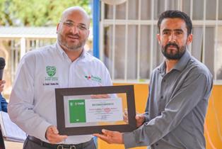 REALIZAN HONORES A LA BANDERA  EN LA COMUNIDAD ESTACIÓN SAN JOSÉ