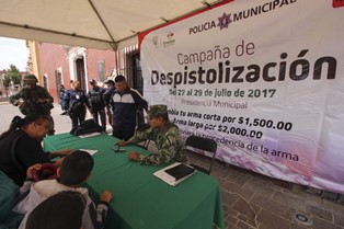 UN ÉXITO CAMPAÑA DE “DESPISTOLIZACIÓN”  EN FRESNILLO
