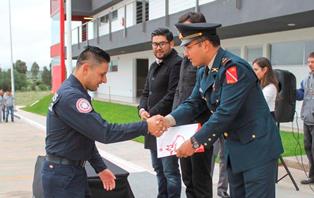 RECONOCE UAD A BRIGADA DE BOMBEROS FRESNILLO ENVIADA A CDMX