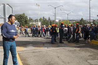 EVALÚA PROTECCIÓN CIVIL  SIMULACRO EN MINERA FRESNILLO